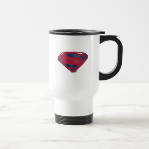 Caneca Térmica Liga da Justiça  Símbolo Superman Pincel e Meio-