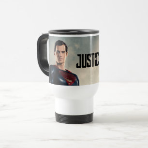 Caneca Térmica Liga da Justiça Super-Homem No Campo De Batalha