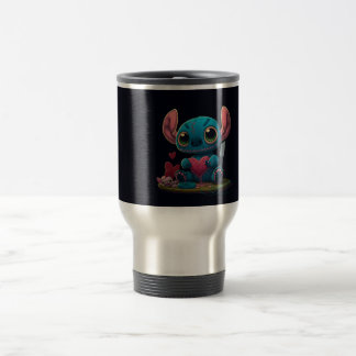 Caneca Térmica Lilo e Corações Namorados Gráficos