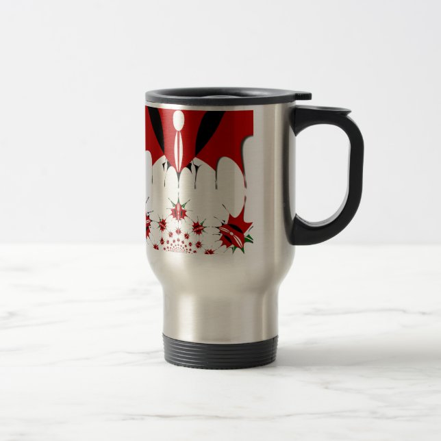 Caneca Térmica Linda bandeira do Quênia. (Direita)
