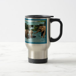 Caneca Térmica Linda Escritura de Elefante Luke 6:31