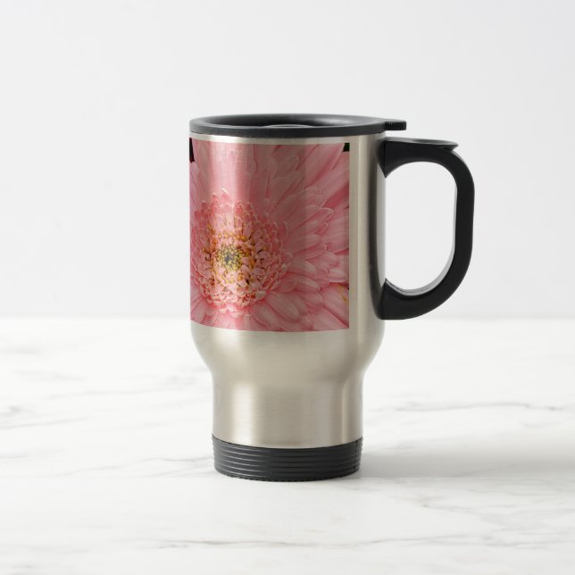Caneca Térmica Linda flor rosa da zinônia (Direita)