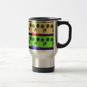 Caneca Térmica Lindo Colorido Comer Amar Brincar texto Floral Pop
