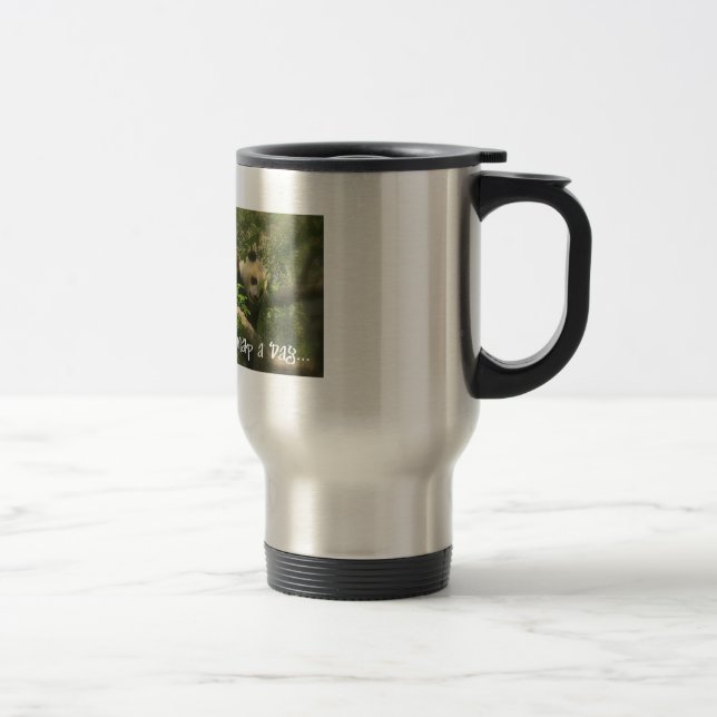 Caneca Térmica Lindo Panda Dormindo “Não é uma Pessoa Matutina” V (Direita)
