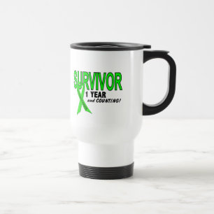 Caneca Térmica Linfoma de Non-Hodgkins sobrevivente de 1 ano