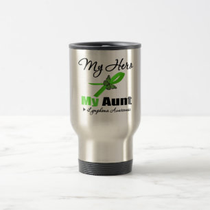 Caneca Térmica Linfoma meu herói minha tia