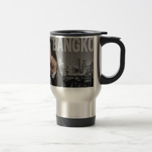 Caneca Térmica Linha do horizonte de Bangkok em panorama noturno