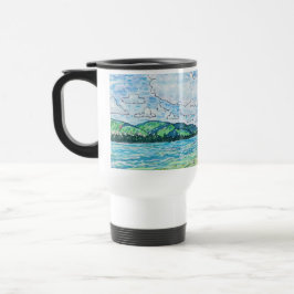 Caneca Térmica Lírios no Lago