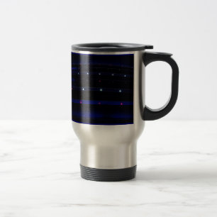 Caneca Térmica Listras claras azuis bonito