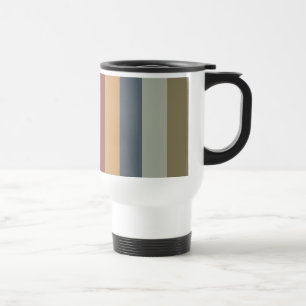 Caneca Térmica listras de cor pastel colorido