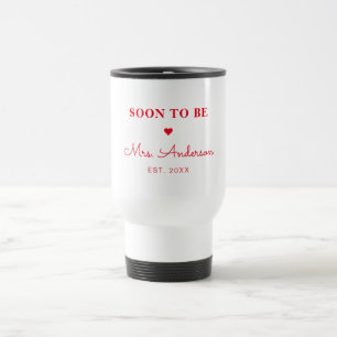 Caneca Térmica Logo Personalizado Senhora Breve Vermelho Retro
