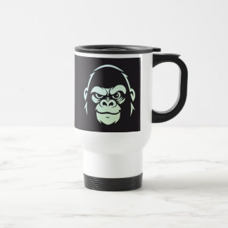 Caneca Térmica Logotipo da Angry Ape-Calm Ape Pink-Stressed Ape S