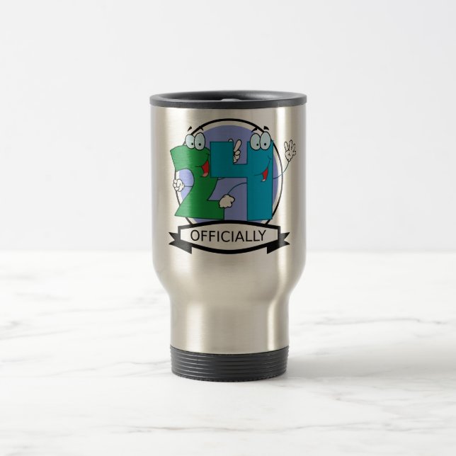 Caneca Térmica Logotipo de Aniversário Oficialmente 24 (Centro)