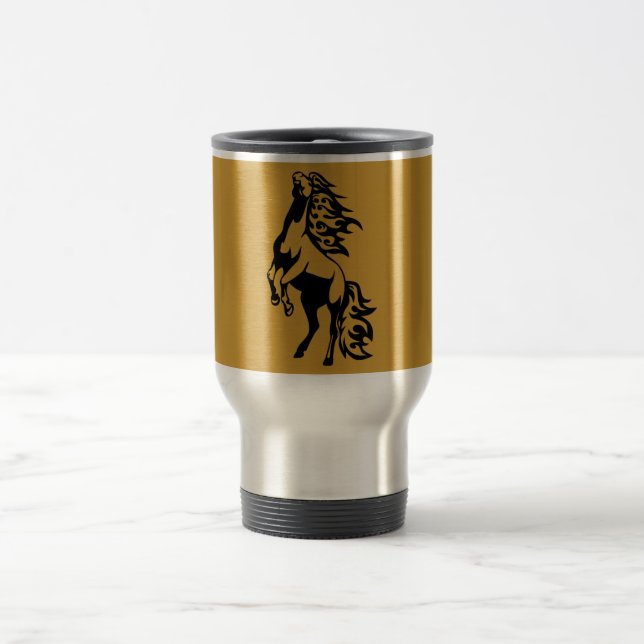 CANECA TÉRMICA LOGOTIPO DE ÍCONE SELVAGEM ANIMAIS PODEROSOS (Centro)