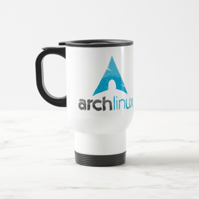 Caneca Térmica Logotipo de Linux do arco (Esquerda)