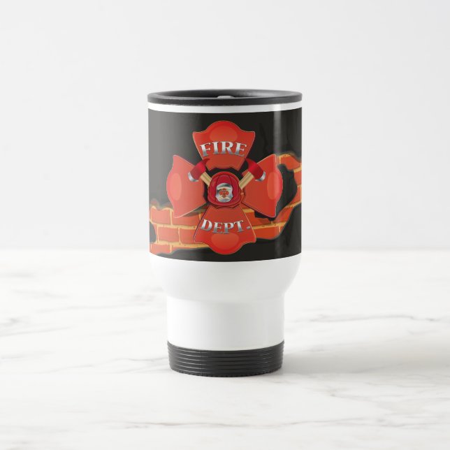 Caneca Térmica Logotipo do Fire Dept (Centro)