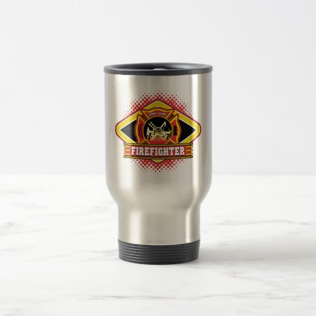 Caneca Térmica Logotipo do sapador-bombeiro (Centro)