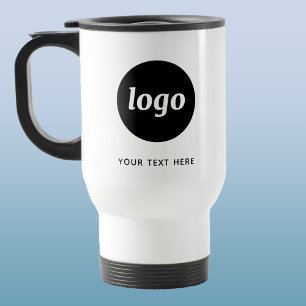 Caneca Térmica Logotipo e Texto simples para empresa