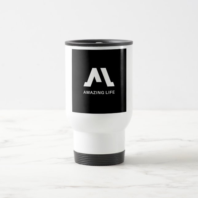 Caneca Térmica Logotipo Monocromático Amazing Life A (Centro)