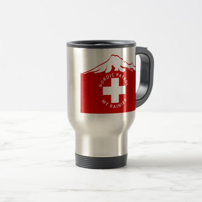 Caneca Térmica Logotipo Mtn De Café Inoxidável (Frente Esquerda)