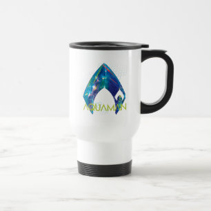 Caneca Térmica Logotipo Refracted de Aquaman Aquaman