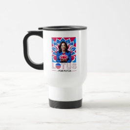 Caneca Térmica Lotus para a campanha do presidente Potus Kamala H