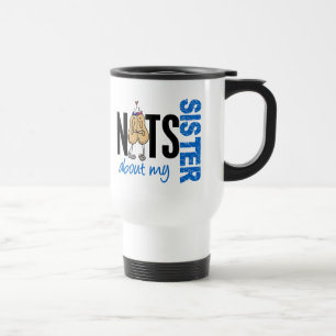 Caneca Térmica Loucos sobre meu AZUL da irmã 1