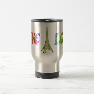 Caneca Térmica Love ParisTravel Mug