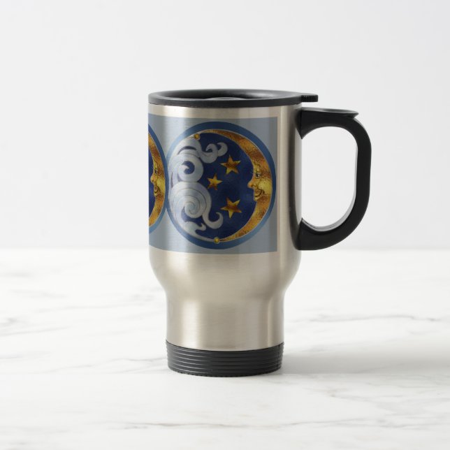 Caneca Térmica Lua Celestial e Estrelas (Direita)
