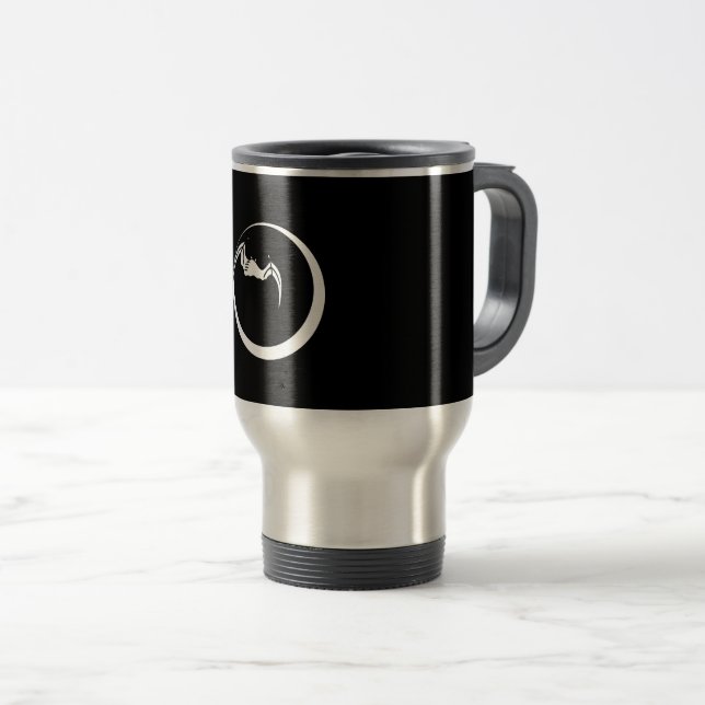 Caneca Térmica Lua e Morcego (Frente Esquerda)