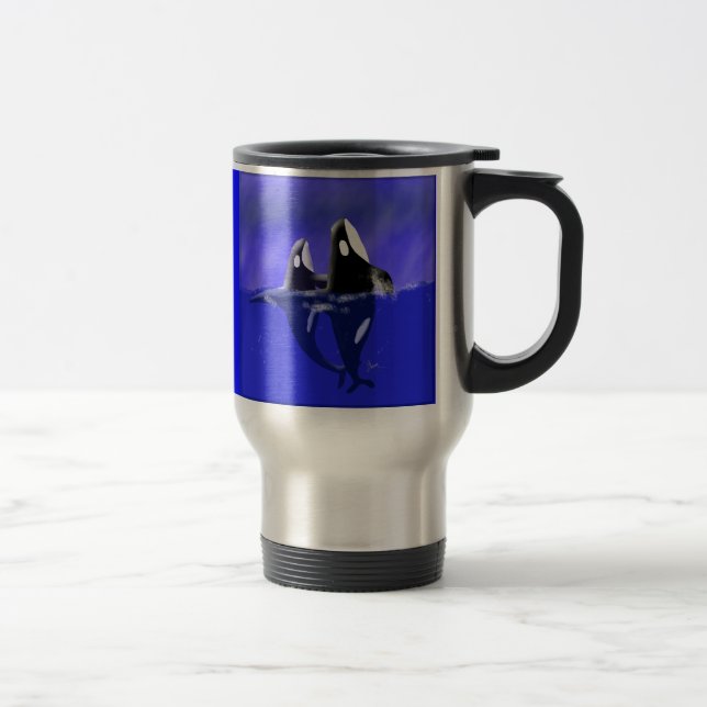 Caneca Térmica Lupulagem do espião das baleias da orca (Direita)