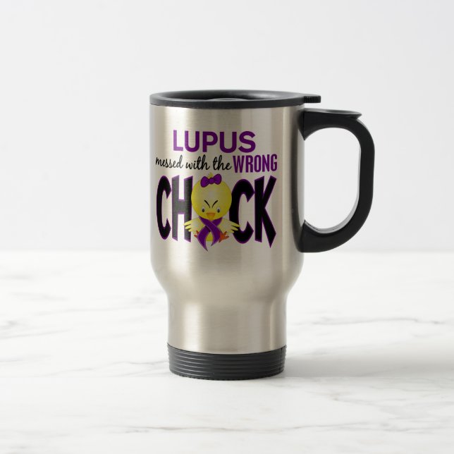 Caneca Térmica Lúpus sujado com o pintinho errado (Direita)