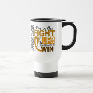 Caneca Térmica Luta de meu cancer do apêndice da vida