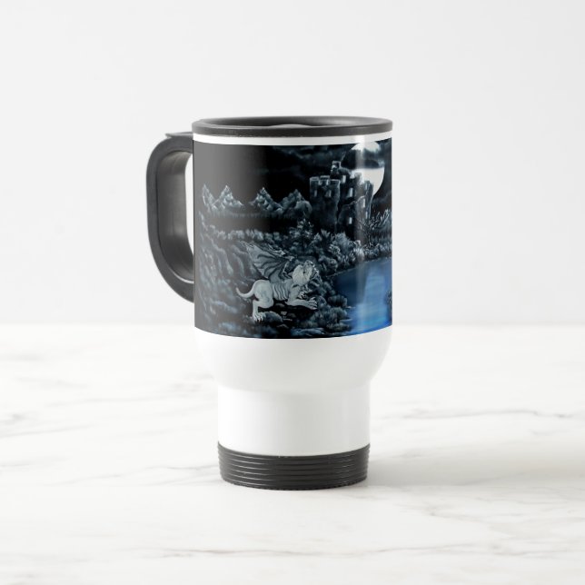 Caneca Térmica Luta entre Golem e Dolem (Frente Esquerda)