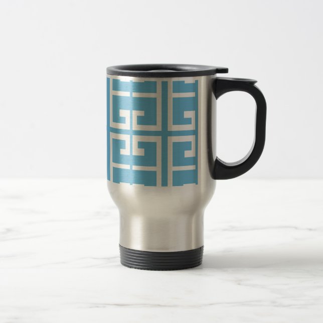 Caneca Térmica Luz - azulejo do azul e do branco (Direita)