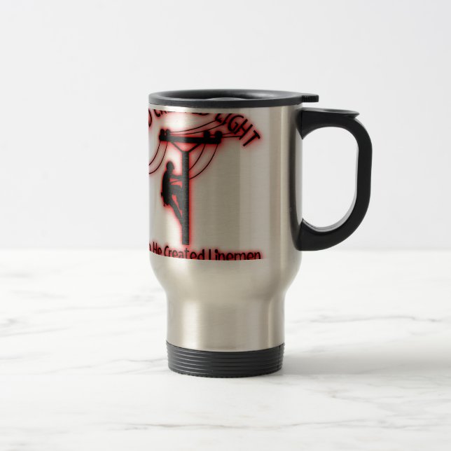Caneca Térmica Luz criada deus - bíblia engraçada, design do (Direita)
