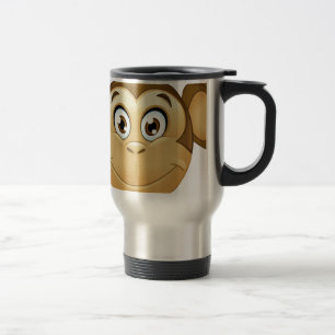 Caneca Térmica macaco emoji
