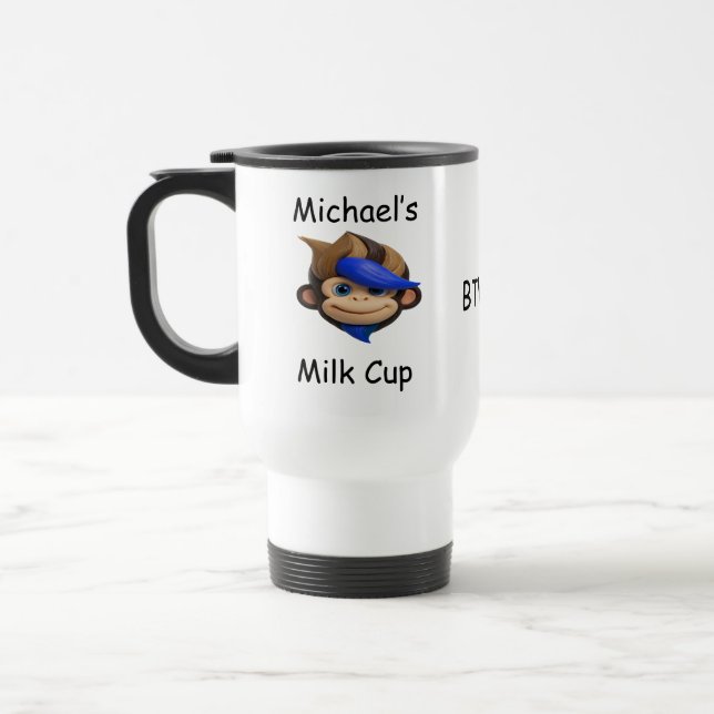Caneca Térmica Macaco Punk  (Esquerda)