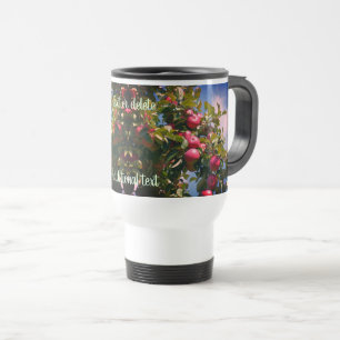 Caneca Térmica Maçãs Vermelhas Na Natureza Da Árvore Personalizad