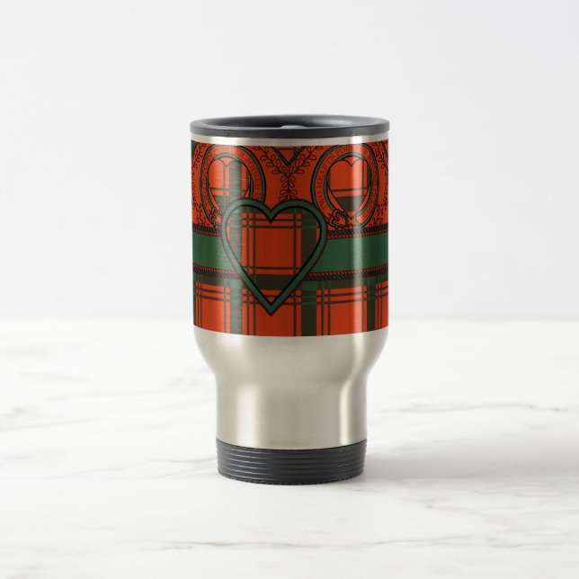 Caneca Térmica Macdonald do Tartan do Scottish de Sleate (Centro)