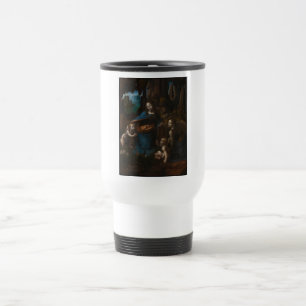 Caneca Térmica Madona das Rochas, Virgem Maria, Jesus, João