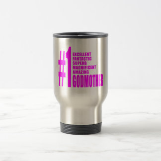 Caneca Térmica Madrinha modernas cor-de-rosa: Madrinha do número