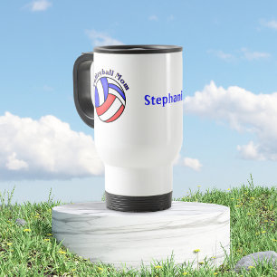 Caneca Térmica Mãe De Voleibol Com Nome