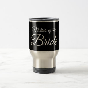 Caneca Térmica Mãe do branco do roteiro da noiva no preto
