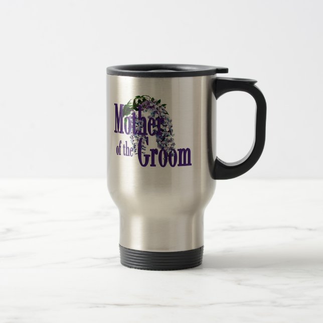 Caneca Térmica Mãe do Noivo/ Casamento com Wisteria (Direita)