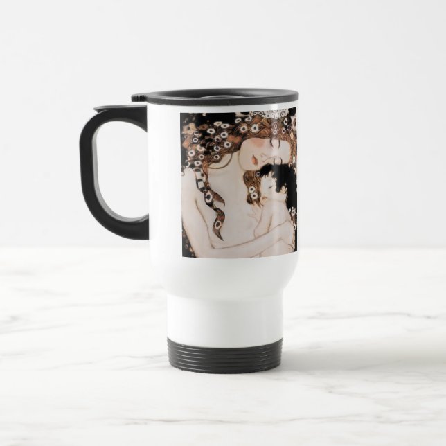 Caneca Térmica Mãe e criança Gustavo Klimt (Esquerda)