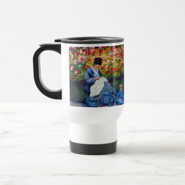 Caneca Térmica Mãe e Criança Monet no Jardim (Esquerda)