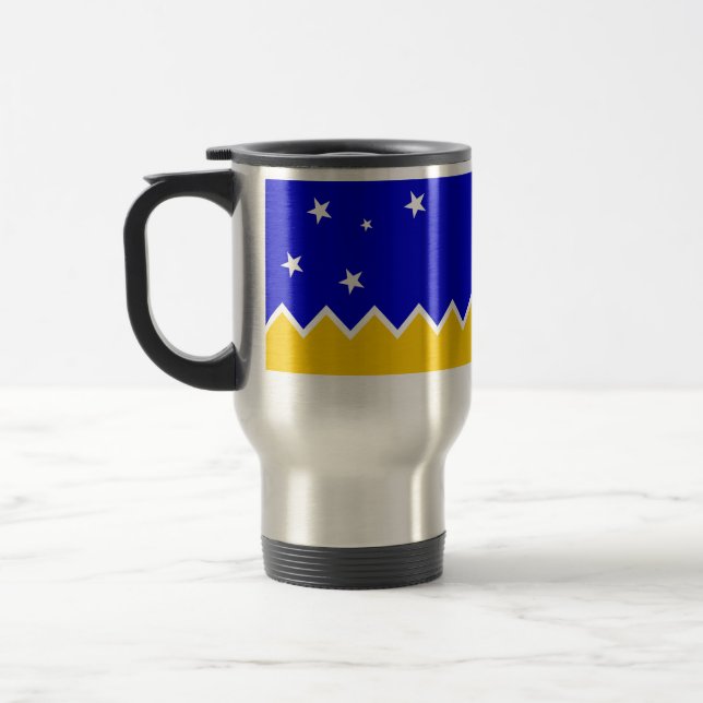 Caneca Térmica Magallanes, bandeira do Chile, a Antártica (Esquerda)