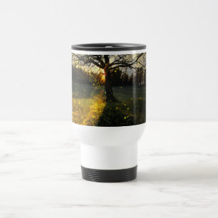Caneca Térmica Magical fireflies dreamy landscape