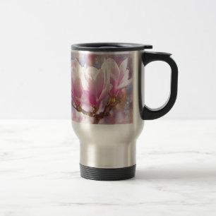 Caneca Térmica Magnésia rosada a púrpura florida - Flor Primavera